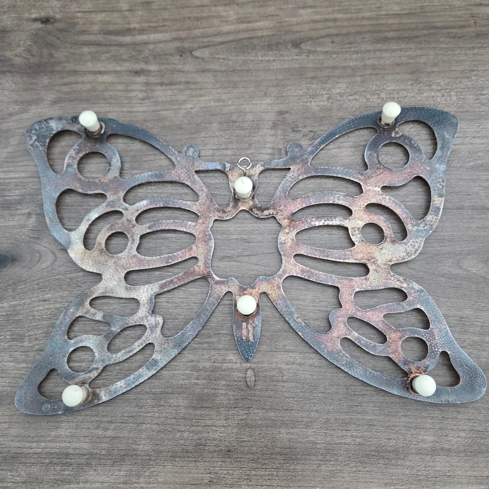 Leonard Trivet Silver Vintage Butterfly Silverplate Kitchen Decor Table Hot Pot
